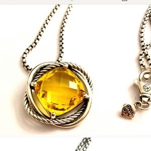 David Yurman Infinity Lemon Citrine Large Necklace